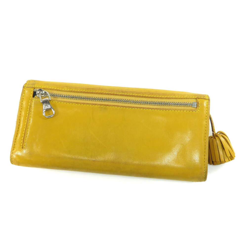 Loewe leather long embossed Wallet Black